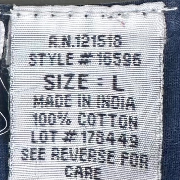 National Sz Large 12 14 House Dress Mumu Kaftan Navy Blue Floral Vibrant Flowy - Picture 4 of 4